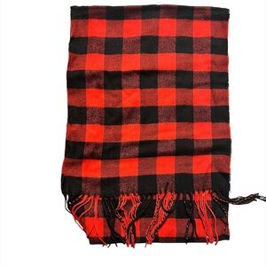 Red Buffalo Plaid Scarf NWOT